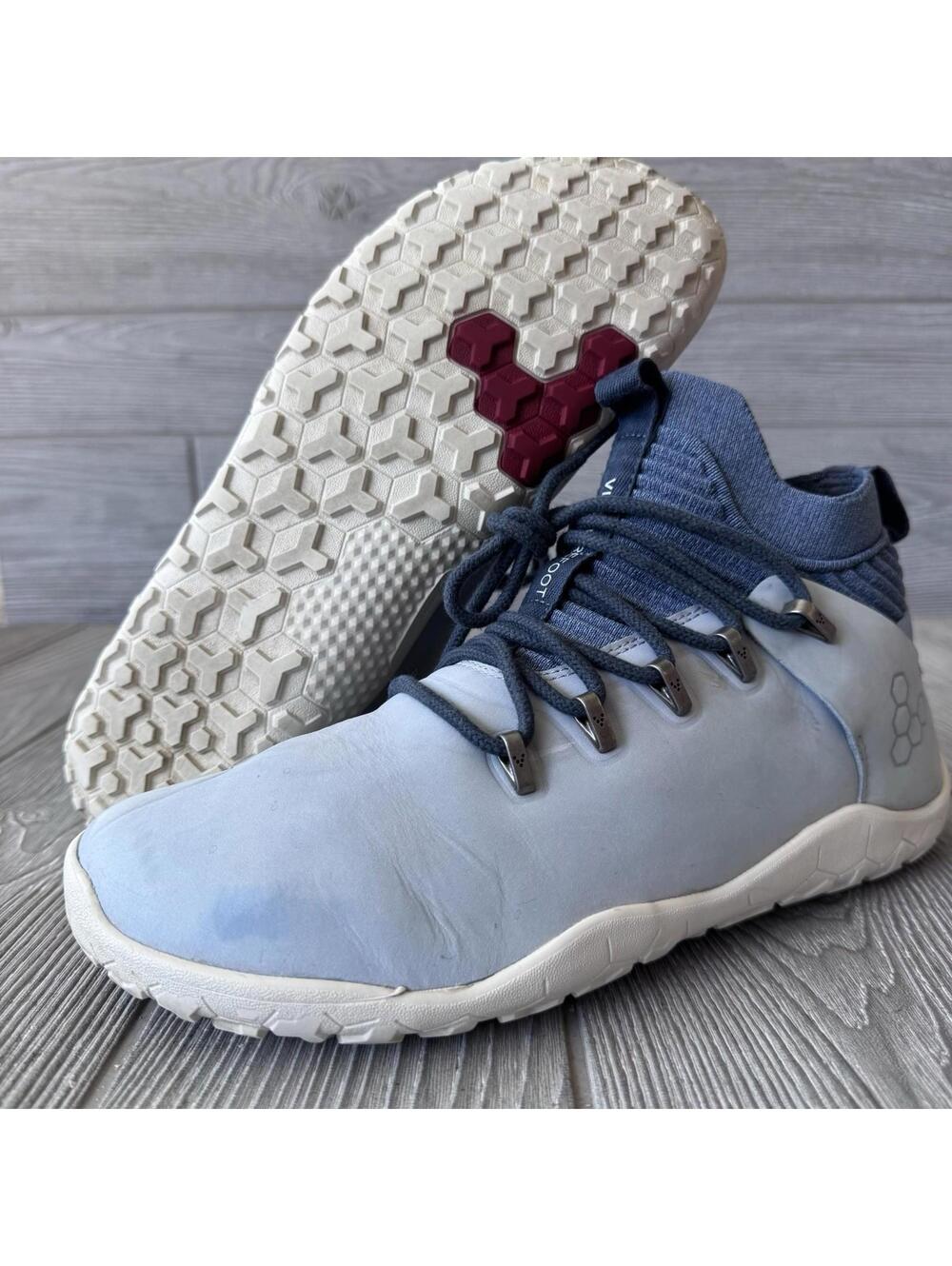 VivoBarefoot Magna FG Barefoot Hiking Boots Blue Women's 8.5 9 / 40 EU / Men's 8